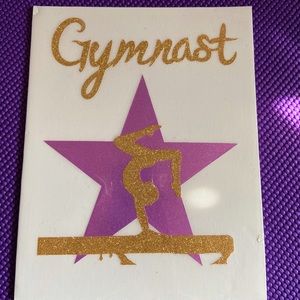 ~Gymnast small wall hanging picture~
